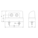 LED Kennzeichenbeleuchtung | 12-36v | mit Stecker 1,5mm². | M10KV-320H – Bild 3