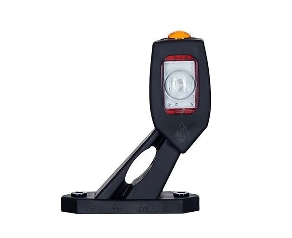 LED Begrenzungsleuchte links mit Alarm rot-weiß-amber 12-24v | MB-3632RWA