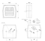 LED Rückfahrscheinwerfer mit Rücklicht | 12-36v | 100cm. Kabel | V10C2-770 – Bild 2