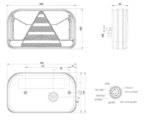 Rechts | LED Rücklicht mit Kennzeichenleuchte | 12-36v | 7-PIN | V10C7-552B7 – Bild 4
