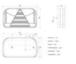 Rechts | LED Rücklicht ohne Kennzeichenleuchte | 12-36v | 100cm. Kabel | V10C6-532 – Bild 3