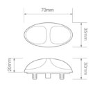 LED Positionsleuchte rot | 12-24v | 10cm Kabel | 37RM2P – Bild 2