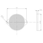 Bernsteinfarbener Reflektor | 78 x 5,5mm. | Schraubmontage | VRF-200A – Bild 2