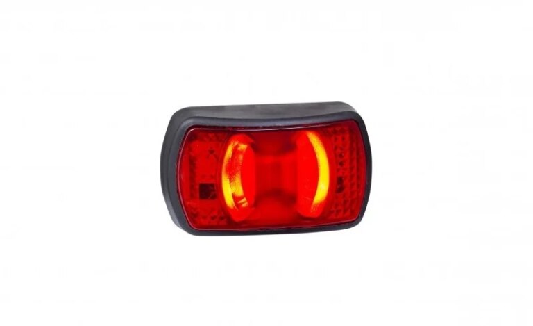 LED Positionsleuchte neonrot kompakt | 12-24v | 50cm. Kabel | MV-3390R