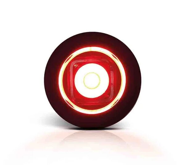 LED kompakte Einbau Positionsleuchte rot | 12-24v | MV-2600R