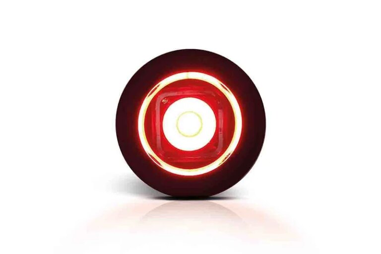 LED kompakte Einbau Positionsleuchte rot | 12-24v | MV-2600R