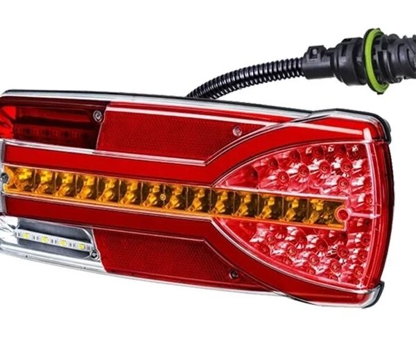 Rechts | LED Rücklicht dynamisches Blinklicht | 12-24v | 7-PIN AMP | V14C7-952B7