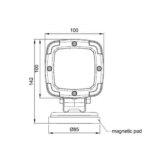 LED Arbeitsscheinwerfer 1000 Lumen auf Magnetfuß 12-24v 7,8m Kräuselband | WF-3610MM78 – Bild 2