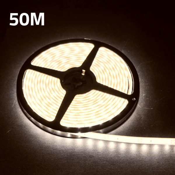 LED-Streifen 50m Rolle / 12v / 1200lm pro Meter / 4000K / IP68