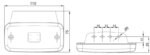 LED Positionsleuchte amber | 12-36v | 1,5mm². Stecker | M10MV-620A – Bild 2