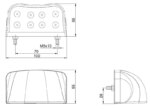 LED Kennzeichenbeleuchtung | 12-36v | M10KV-200 – Bild 3