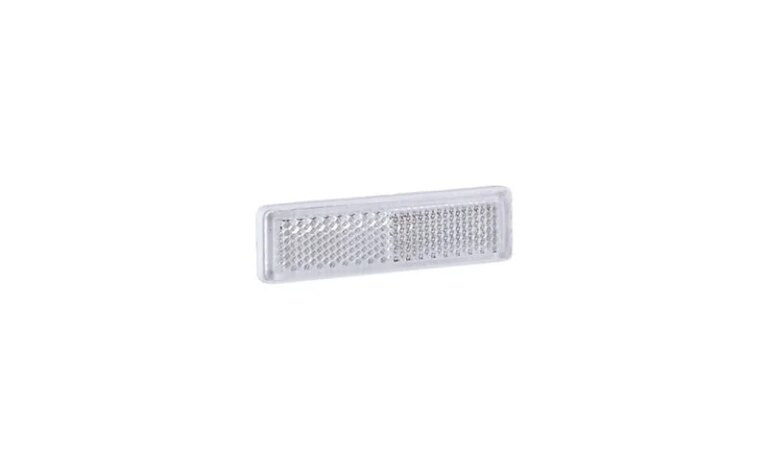 Reflektor weiß 19x69mm Klebemontage (nur 20 Stück) | UO 087