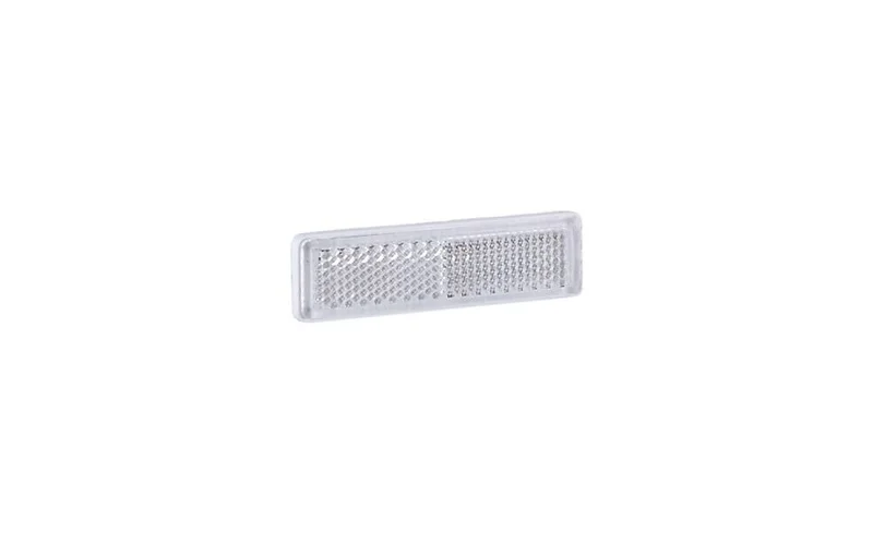Reflektor weiß 19x69mm Klebemontage (nur 20 Stück) | UO 087