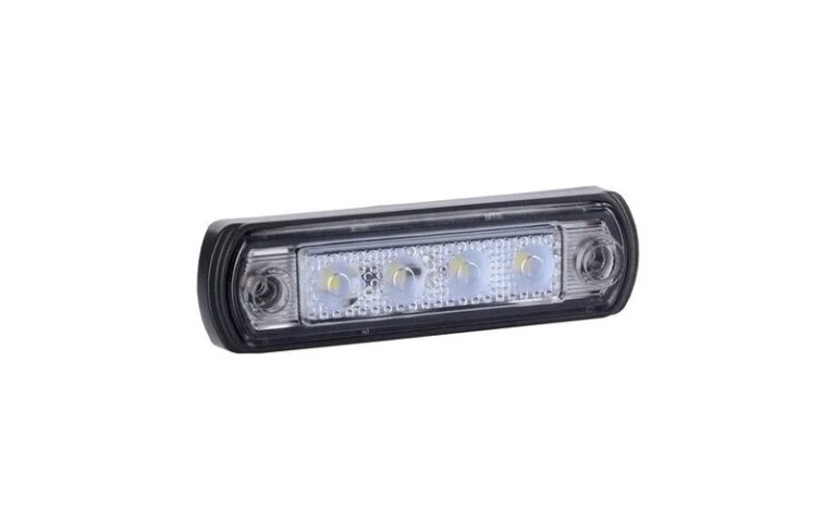 LED Positionsleuchte weiß | mit Bügel | 12-24v | 50cm. Kabel | MV-5250W