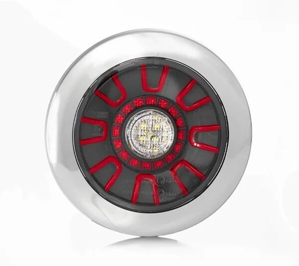 Chrom 12-24v 5-PIN Einbau