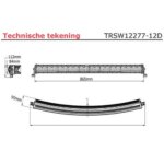 LED bar mit Standlicht | 180 Watt | 12000 Lumen | 9 - 30V | 0,4m Kabel Deutsch Stecker | TRSW12277-12D – Bild 8