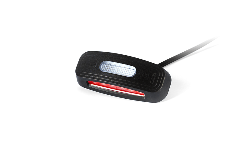 LED Begrenzungsleuchte kompakt rot-weiß-amber 12-24v 50cm Kabel