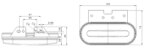 LED Umrissleuchte amber | 12-24v | 50cm Kabel | M10MV-750A – Bild 3