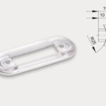 Montagebügel weiß | Positionsleuchte 200-serie für Lampenhalter | M10MS-200W