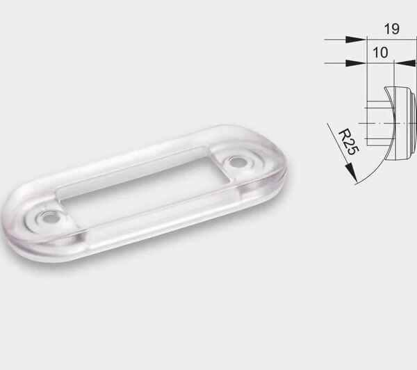 Montagebügel weiß | Positionsleuchte 200-serie für Lampenhalter | M10MS-200W