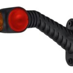 Links | LED Begrenzungsleuchte rot-weiß-amber | 12-24v | 50cm. Kabel | MB-4791RWA