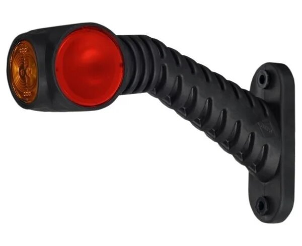 Links | LED Begrenzungsleuchte rot-weiß-amber | 12-24v | 50cm. Kabel | MB-4791RWA