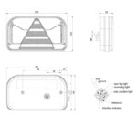Rechts | LED Rücklicht mit Kennzeichenleuchte | 12-36v | 5-PIN | V10C6-542B5 – Bild 4
