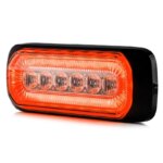 LED Blitzer R65 + Halo-Ring, gelb-rot 12-24v – Bild 2