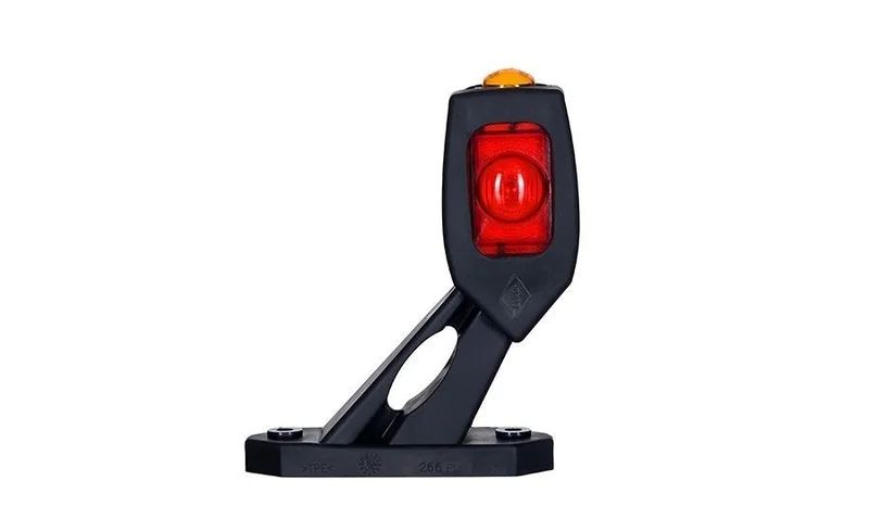 LED Begrenzungsleuchte links rot-weiß-amber 12-24v 50cm Kabel | MB-3631RWA