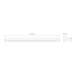 LED Innenbeleuchtung | 44.3cm | schwarzes Gehäuse | 12v | warmweißes Licht | 23450BLK-12 – Bild 2