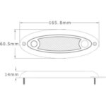 LED-Innenbeleuchtung mit Tastschalter | 16cm | 12-24v | 4500K | B15TS-616 – Bild 4