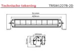 LED bar | 80 Watt | 7040 Lumen | 9-36v | 40cm Kabel | Deutsch Stecker | TRSW12278-2D – Bild 5