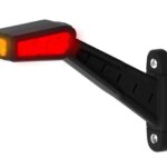 Links | LED Begrenzungsleuchte | 12-36v | 30cm Kabel | rot-weiß-amber | MB-1461RWA