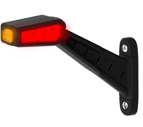 Links | LED Begrenzungsleuchte | 12-36v | 30cm Kabel | rot-weiß-amber | MB-1461RWA