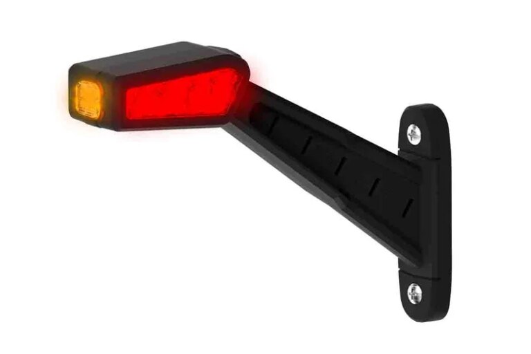 Links | LED Begrenzungsleuchte | 12-36v | 30cm Kabel | rot-weiß-amber | MB-1461RWA