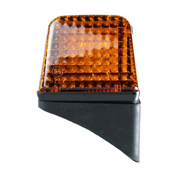LED Volvo Oberlampe amber abgewinkelter Bügel 24v | MV-7101A