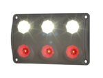 LED Innenleuchte rot(19lm) - weiß(720lm-5000K) 12-24v | BG-1500RW – Bild 2