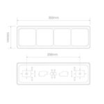 LED Rücklicht mit schwarzem Rand | 12-24v | 40cm Kabel | 80BAARRME – Bild 2