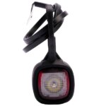 LED Begrenzungsleuchte kompakt | 12-24v | IP69K | rot-weiß | MB-2500RW