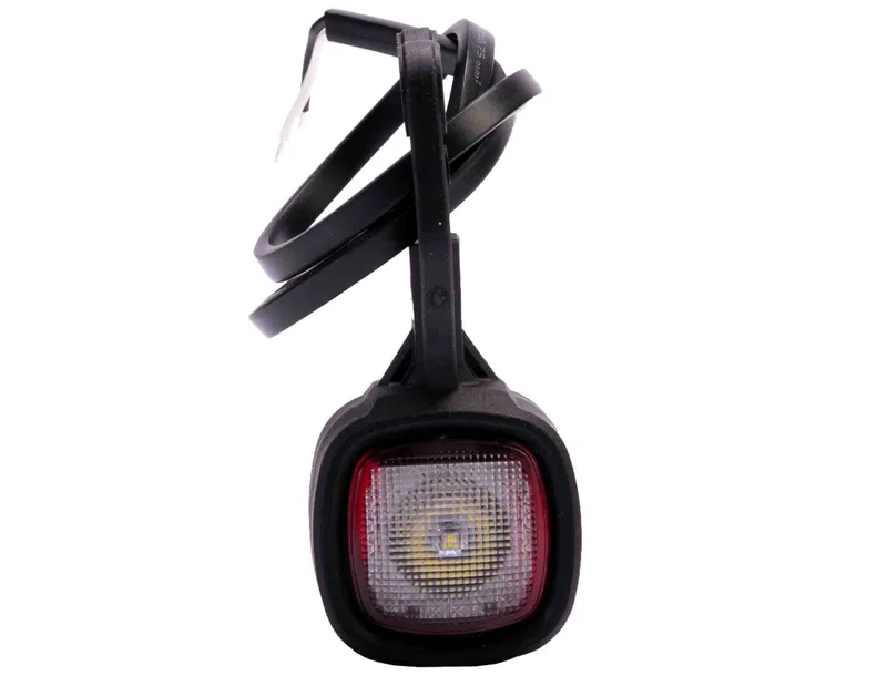 LED Begrenzungsleuchte kompakt | 12-24v | IP69K | rot-weiß | MB-2500RW