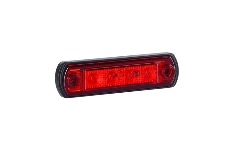 LED Positionsleuchte rot mit Bügel | 12-24v | 50cm. Kabel | MV-5250R