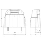 LED Kennzeichenbeleuchtung | 12-36v | Volt 0,75mm². Stecker | MK-1680 – Bild 2