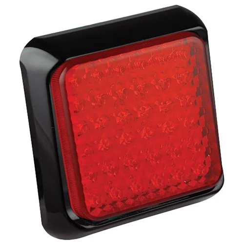 Rücklicht mit schwarzem Rand | 12-24v | 40cm. Kabel | 100RME