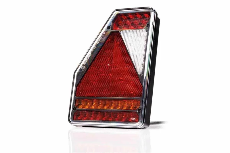 Links | LED Rücklicht | Modell Dreieck | 12v | 6-Funktionen | 6-PIN | VC-3301B6