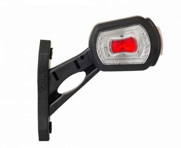 LED Begrenzungsleuchte rechts rot-weiß-amber 12-24v 50cm Kabel | MB-2732RWA