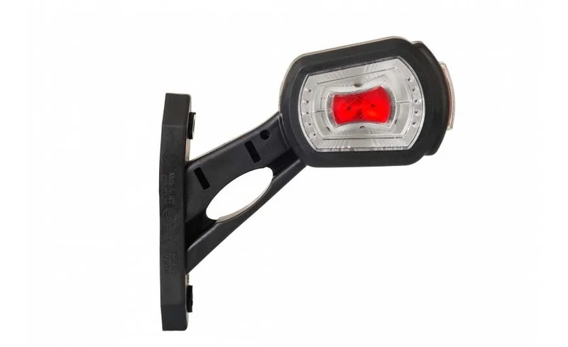 LED Begrenzungsleuchte rechts rot-weiß-amber 12-24v 50cm Kabel | MB-2732RWA