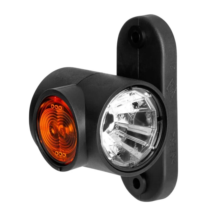 LED Begrenzungsleuchte rot-weiß-amber 12-24v 50cm Kabel