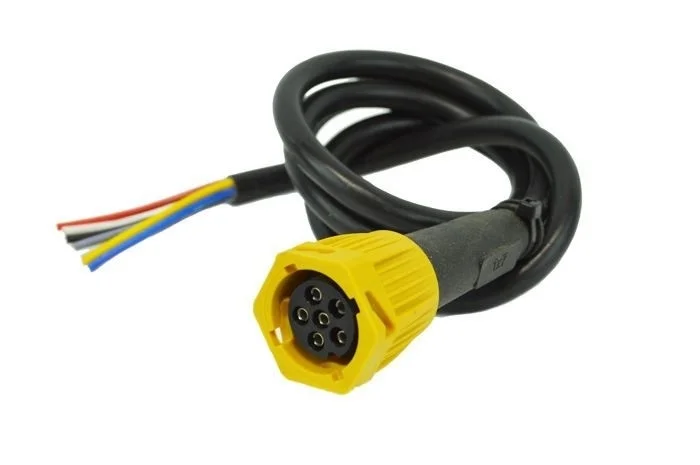 Links | 6-PIN Bajonett Anschluss | mit 200cm Kabel | V10AC-201B6