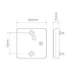 LED Rücklicht kompakt | 12-24v | 40cm Kabel | 100ARME – Bild 4