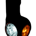 LED Begrenzungsleuchte dunkel links rot-weiß-amber 12-24v 60cm Kabel